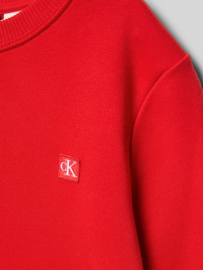 Calvin Klein Jeans Sweatshirt mit Label-Detail Rot 2