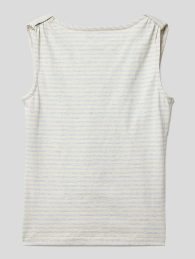 Guess Top mit Label-Stitching Bleu 3