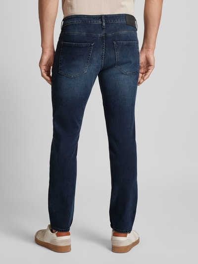 BOSS Slim fit jeans in 5-pocketmodel, model 'Delaware' Marineblauw - 5