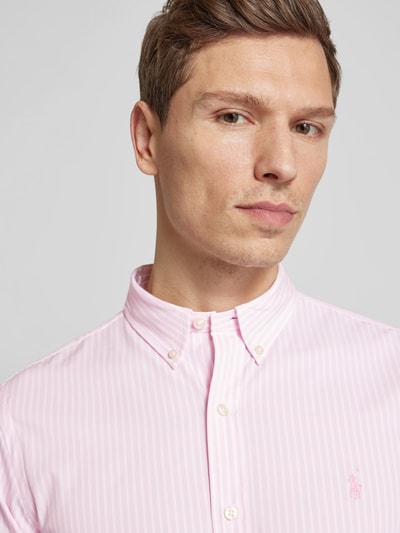 Polo Ralph Lauren Slim Fit Freizeithemd mit Button-Down-Kragen Rosa 3