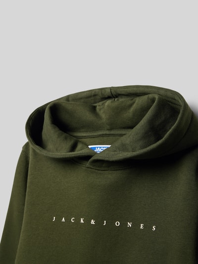 Jack & Jones Hoodie met kangoeroezak Olijfgroen - 2