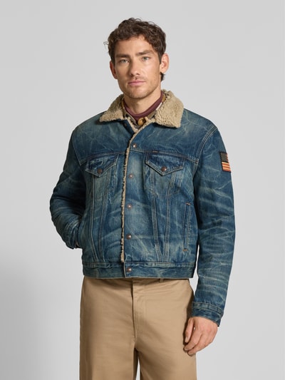 Polo Ralph Lauren Jeansjack met teddybont en borstzakken Jeansblauw - 4