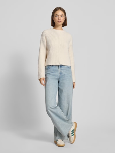 Review Gebreide pullover met structuurmotief Offwhite - 1