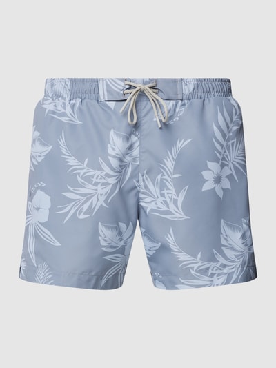 BOSS Badeshorts mit elastischem Bund Modell 'Reev' Hellblau 1