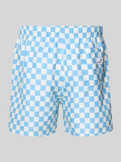 BOARDIES Badehose im Allover-Look Modell 'Liffy Check' Petrol 3