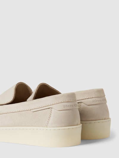 Marc O'Polo Penny-Loafer aus Leder mit Ziernähten Modell 'Valentin' Sand 2