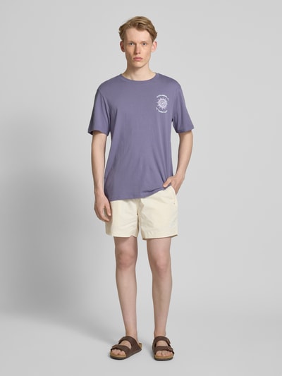 ONeill T-Shirt mit Label-Print und Rundhalsausschnitt Pflaume 1