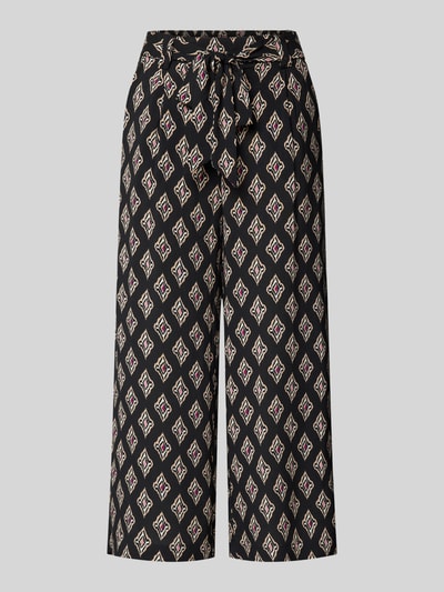 Only Regular fit culotte met strikceintuur, model 'NOVA LIFE' Zwart - 2