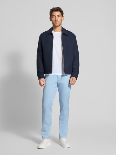 Tommy Hilfiger Straight fit chino van katoenmix Blauw gemêleerd - 1