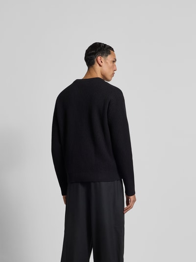 MAISON KITSUNÉ Pullover mit Label-Stitching Black 5