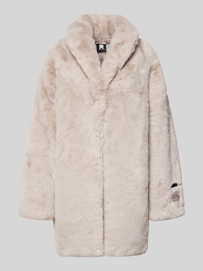 Karo Kauer Mantel mit Reverskragen Beige 2