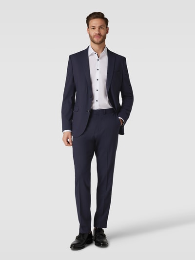 s.Oliver BLACK LABEL Regular fit pantalon met persplooien, model 'OULTIMATE' Marineblauw - 1
