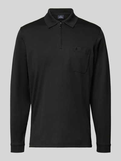 RAGMAN Poloshirt met borstzak Zwart - 2