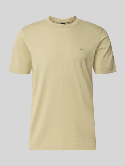 BOSS t-shirt o kroju regular fit z czystej bawełny model 'Thompson' Jasnozielony 1