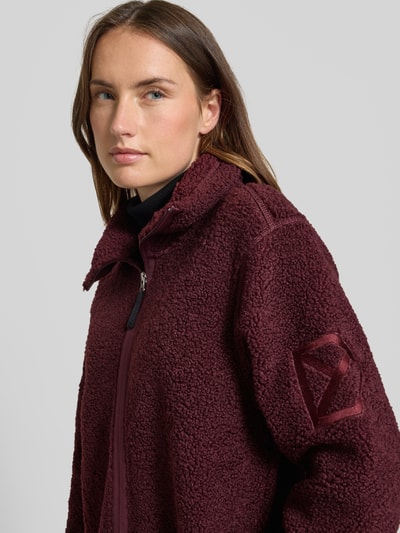 Didriksons Loose fit jack van teddybont, model 'Umi' Bordeaux - 3