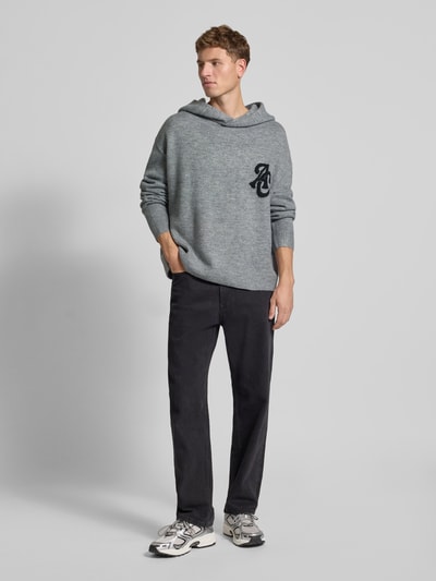 ANOTHER COTTON LAB Hoodie mit Kapuze Hellgrau Melange 1