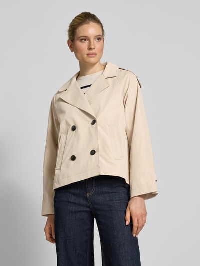 Tom Tailor Regular Fit Trenchjacke aus wasserabweisendem Material Beige 4