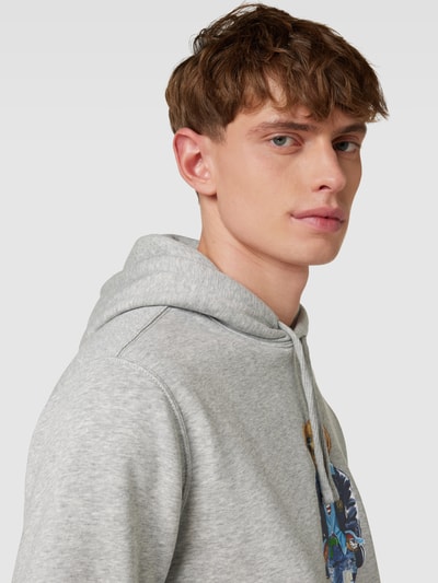 Polo Ralph Lauren Hoodie mit Motiv-Print Mittelgrau 3