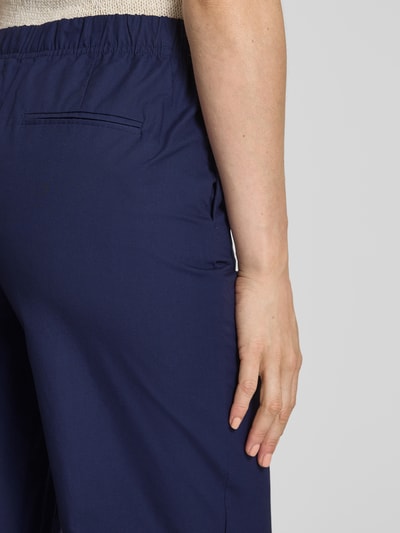 Stefanel Relaxed Fit Culotte aus reiner Baumwolle Dunkelblau 3