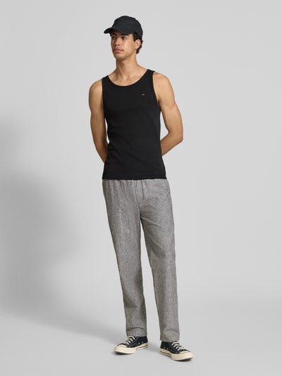 Tommy Jeans slim fit tank top van zuivere katoen in set van 2 Zwart - 1