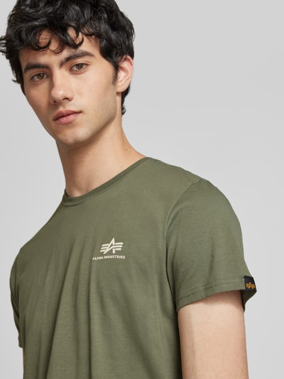 Alpha Industries T-shirt z nadrukiem z logo Zielony 3