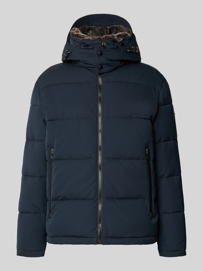 Produktfoto, donkerblauw regular fit gewatteerd jack met ritssluiting en zakken, model 'ARCOLA' van Strellson, Heren Steppjacke