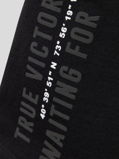 Mango Sweatshorts mit Statement-Applikation Schwarz 2