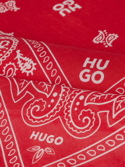 Produktfoto, Bandana aus reiner Baumwolle im 2er-Pack Modell '2BANDANA' von HUGO, Optik:Allover-Muster, Jacquard, Label-Print, feine Webstruktur