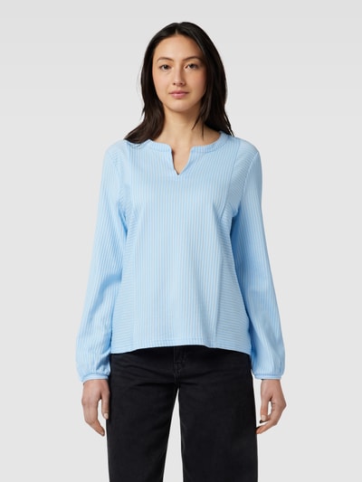 Tom Tailor Bluse mit Streifenmuster Hellblau 4