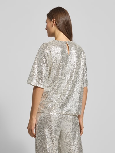 ICHI Blusenshirt mit V-Ausschnitt Modell 'FAUCA' Beige 5