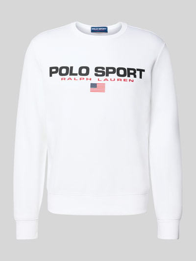 Polo Ralph Lauren Sweatshirt mit Label-Print Weiss 2