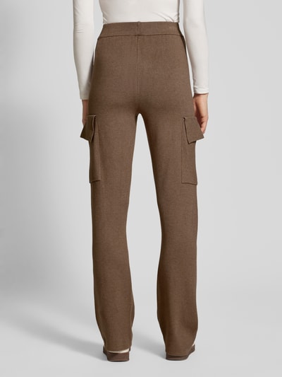 Vila Stoffen broek met cargozakken, model 'CASSIE' Taupe - 5