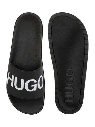 HUGO Slides mit Label-Detail Black 4