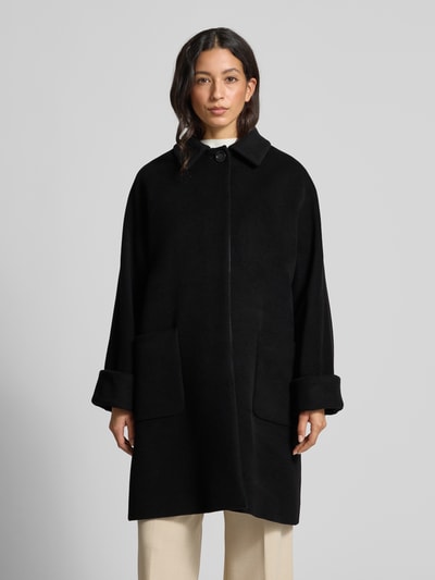 ICONS Cinzia Rocca Wollmantel aus Woll-Kaschmir-Mix Black 4