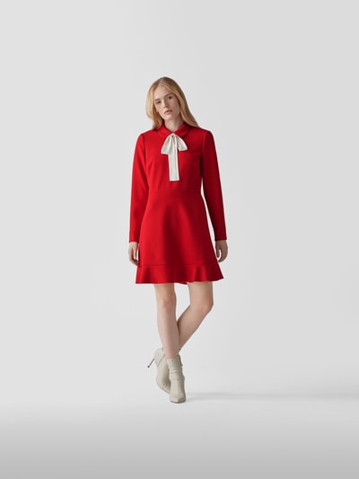 RED Valentino Minikleid mit Schluppe Rot 1