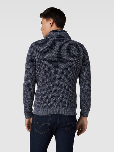 RAGMAN Gebreide pullover met all-over motief Blauw - 5