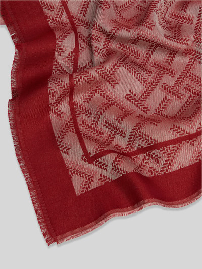 Tommy Hilfiger Schal aus Modal mit Allover-Logo-Print Bordeaux 2