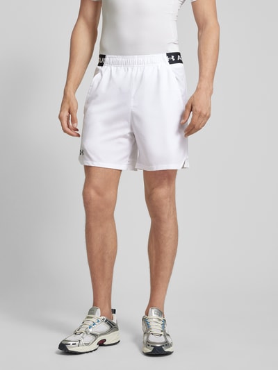 Under Armour Regular Fit Shorts mit elastischem Label-Bund Weiss 4