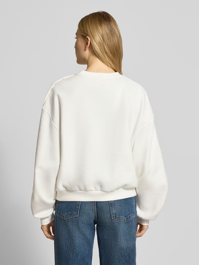 Tommy Hilfiger Relaxed fit sweatshirt van katoenmix Ecru - 5
