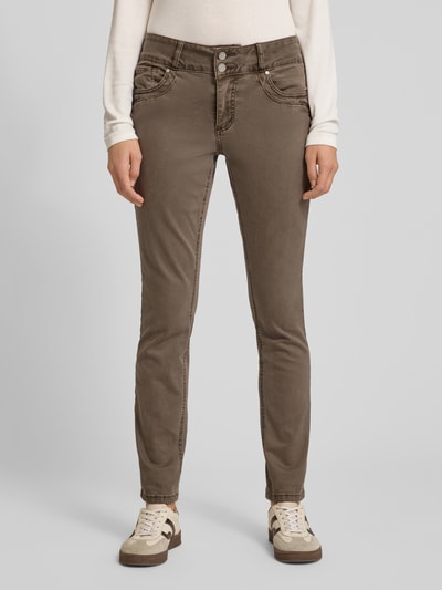 Buena Vista Cropped Hose mit Eingrifftaschen Modell 'TUMMYLESS Z CROPPED' Taupe 4
