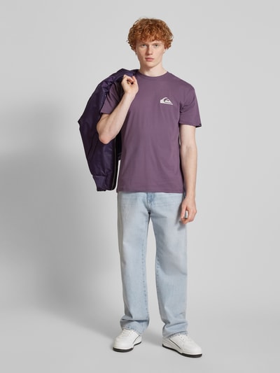 Quiksilver T-Shirt mit Label-Print Violett 1