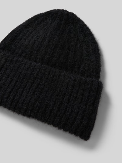 American Vintage Strickmütze mit breitem Bund Modell 'EAST' Black 2