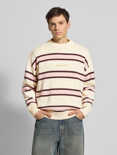 BLKVIS Strickpullover mit gerippten Abschlüssen Offwhite 4