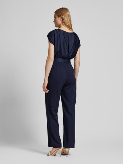 Swing Jumpsuit mit Rundhalsausschnitt Marine 5