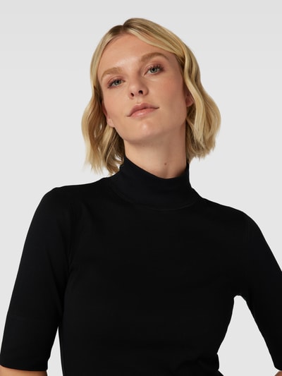 Marc Cain T-shirt met opstaande kraag Zwart - 3