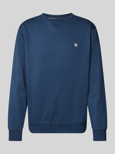 Lerros Sweatshirt met labelstitching Petrol - 2