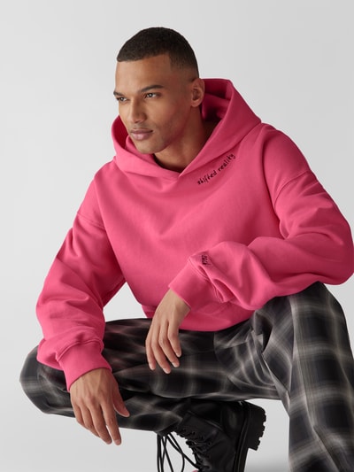 Preach Oversized Hoodie mit Motiv-Print Pink 3