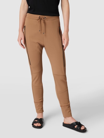 MAC Sweatpants mit Reißverschlusstaschen Modell 'Future 2.0' Camel 4