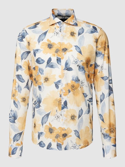 JOOP! Collection Slim fit vrijetijdsoverhemd met all-over print Geel - 2