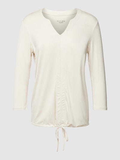 Christian Berg Woman Shirt met lange mouwen en V-hals Ecru - 2